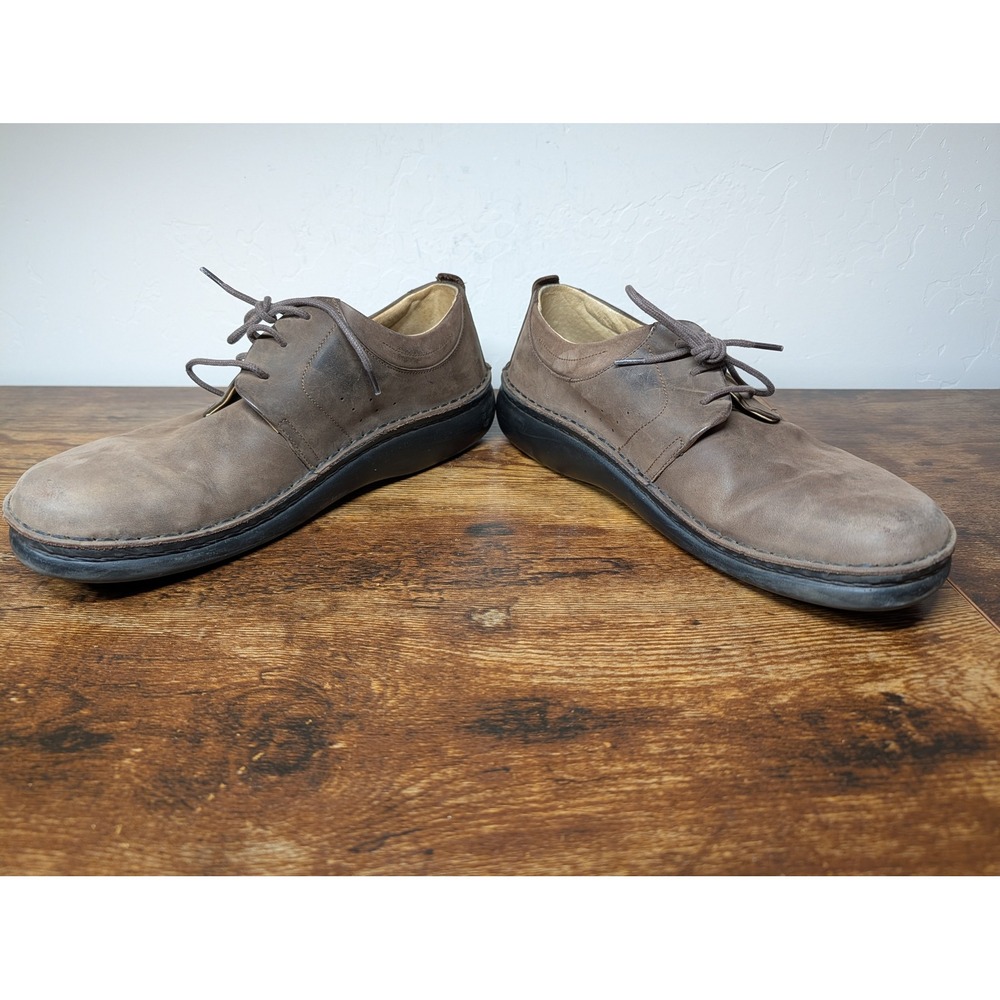 Footprints‎ by Birkenstock Mens 41 Brown Leather Lace Up Oxford Shoes Germany
